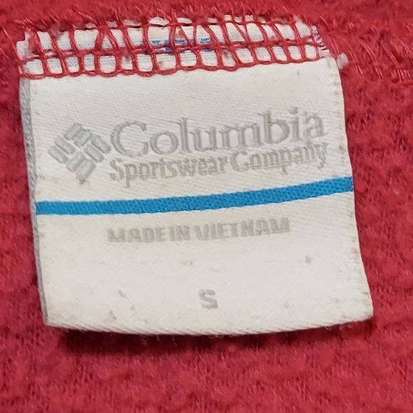 Columbia Full Zip Hooded Fleece Jacket Dark Pink - Picture 10 of 14